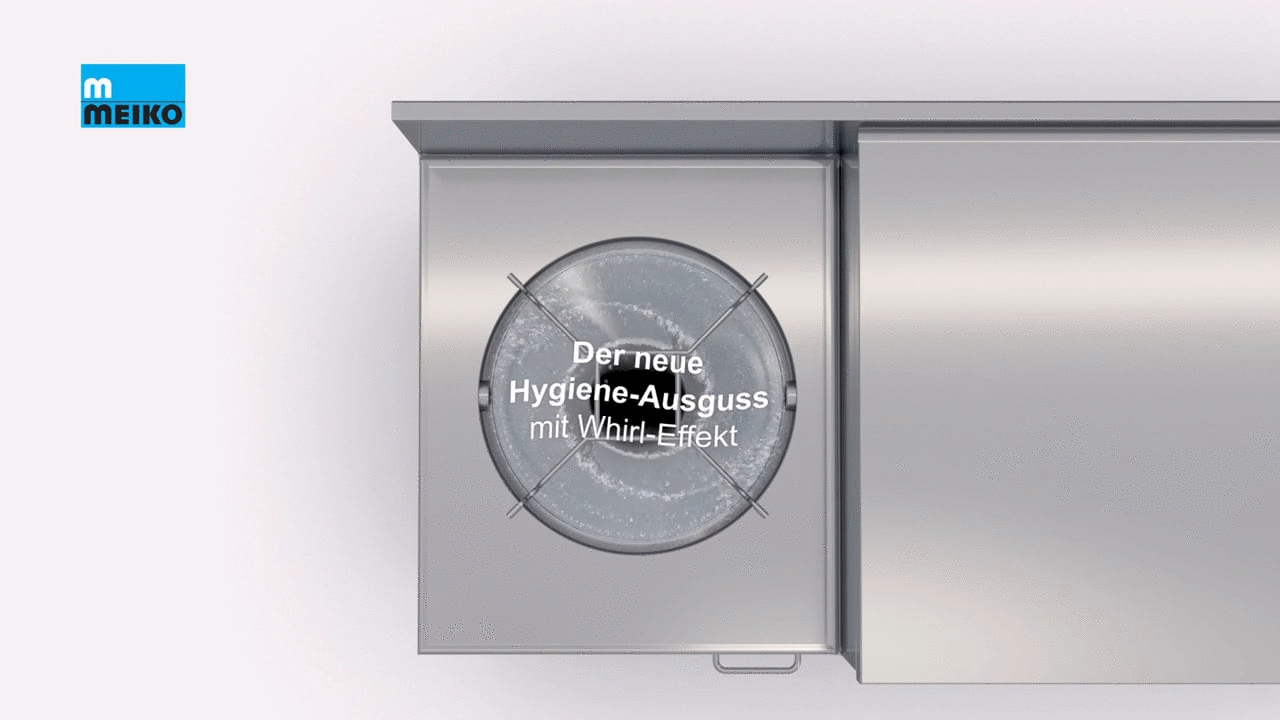 Hygiene-Ausguss mit Whirl-Effekt Meiko